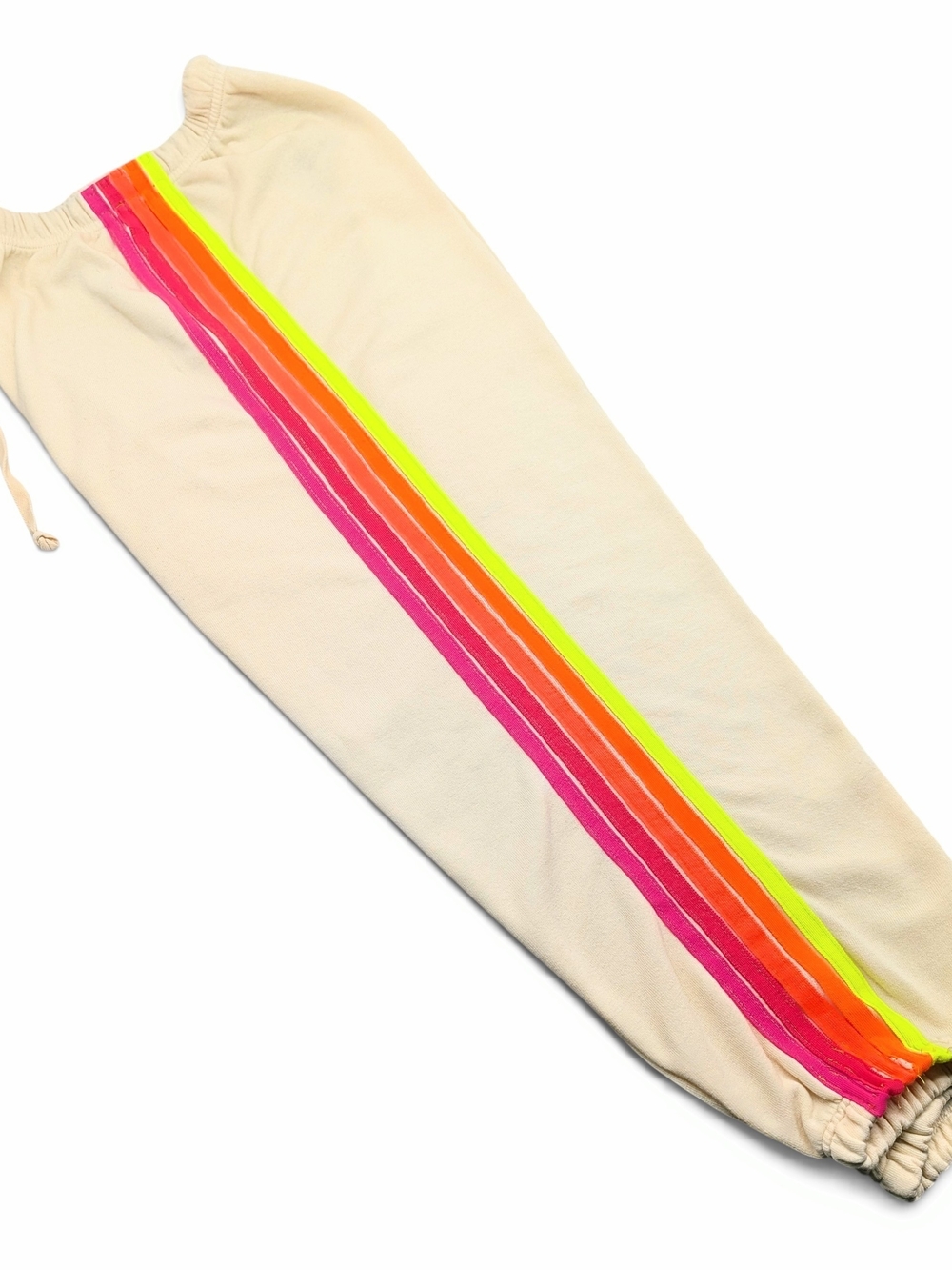 Aviator Nation 5 Stripe Vintage White Neon Stripes SET L/XL - Picture 9 of 12